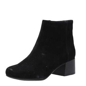 New Reaction Kenneth Cole Road Stop Round Toe Block Heel Booties Black 6.5